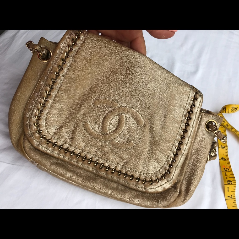 Chanel gold shoulder bag